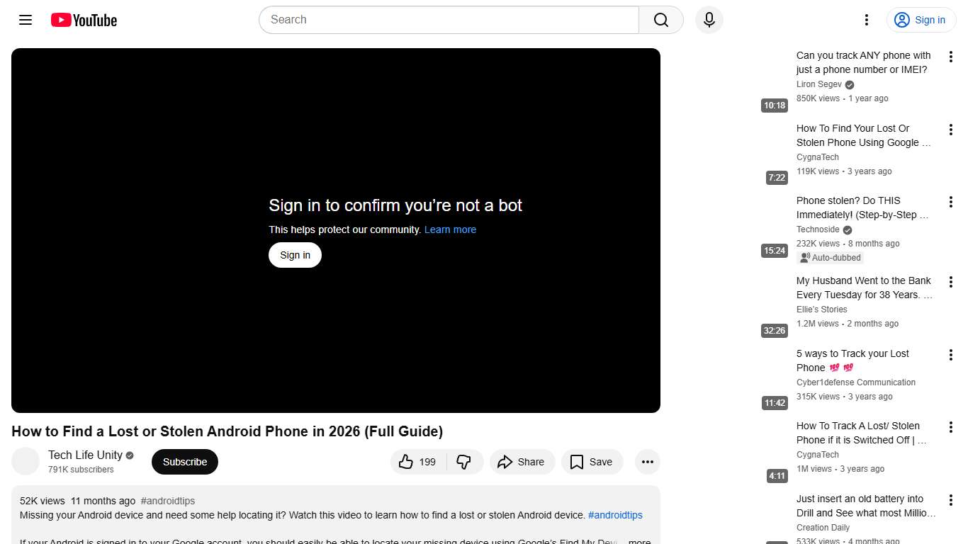 How to Find a Lost or Stolen Android Phone in 2026 (Full Guide) - YouTube